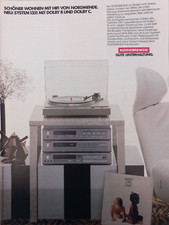 1982 NORDMENDE 1351 HI-FI Audio System Magazine Print Ad Spiegel Magazine German