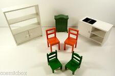 IKEA Dollhouse Furniture Lot Kitchen & SYLVANIAN Families Wardrobe