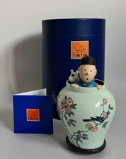 HERGE - LE LOTUS BLEU - TINTIN DANS LA POTICHE - 17 cm - 2011