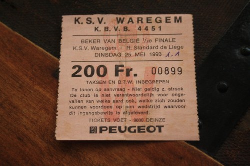 Ticket ksv waegem - ksv, v