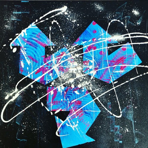 Tableau moderne abstrait - tableau,