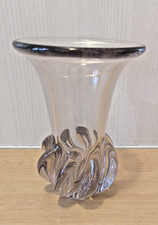 Vase vintage en verre massif