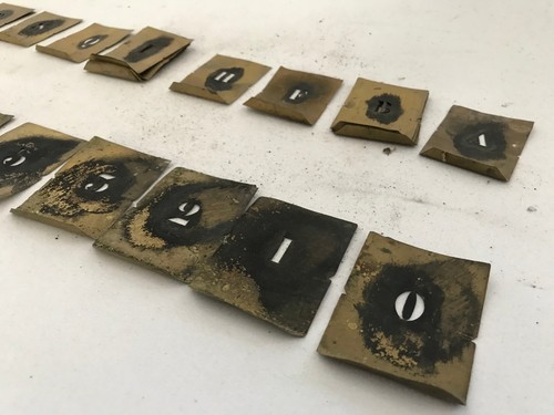 Anciens pochoirs alphabet - anciens, en