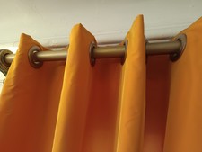 2 Double rideaux tapissier Très beau tissu taffetas 280X140 cm PAIRE