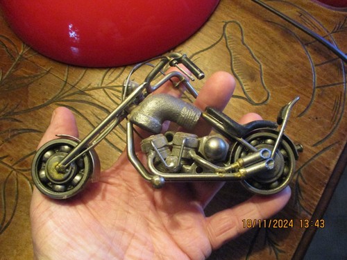 Ancienne moto biker motard - ancienne, de