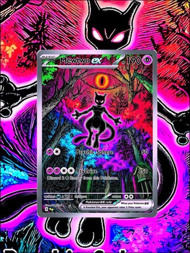 Mewtwo full art carte - ex,