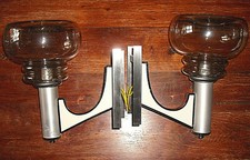 Paire d'appliques  métal et