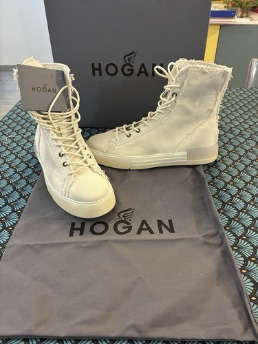 Basket montante toile hogan - toile,