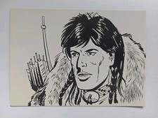 carte postale postcard Loup Noir  Pif Gadget