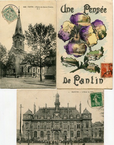Pantin lot cartes - pantin,