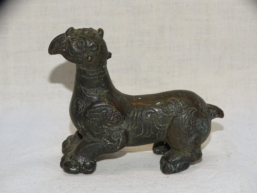 Ancienne statuette griffon - statuette,