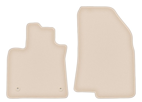 Tapis avant velours beige pour