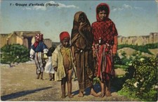 Old postcard AK MOROCCO Children's Group - Types (1083380)