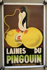 Original ""Penguin Wools"" Poster - Will Lacroix - 1937