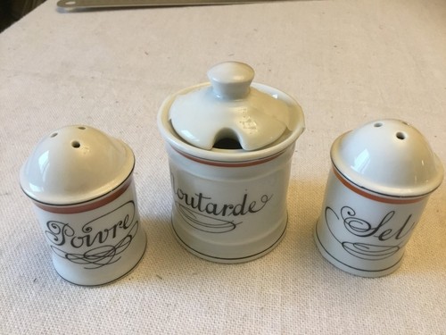 Ensemble sel poivre moutarde - poivre,