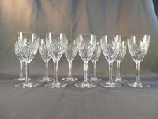 SAINT-LOUIS CRYSTAL 10 water glasses model CHANTILLY 18.7 cm