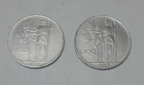 Lote moedas itália 100 - lote,
