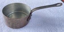 Vintage 4 3/4" French Hammered Copper Sauce Pan Pot Tin Lining