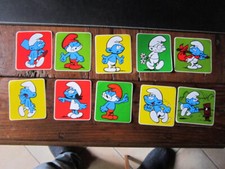 AUTOCOLLANT SERIE 10 AUTOCOLLANTS SCHTROUMPF ANNEE 1970