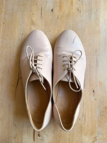 Derbies beige cuir sézane - beige, 37