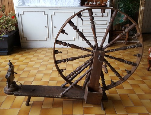 Rouet ancien bois - rouet,
