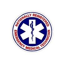 2 Inch Reflective NREMT Nationally Registered EMT Medical Technician Sticker