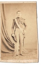 CDV Carte Ancienne photo Second Empire Garde de Paris Uniforme Napoléon III 1865