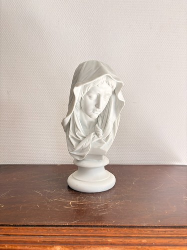 Sculpture vierge marie voilée - vierge,