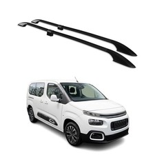 Barres de toit longitudinales pour Citroen Berlingo 2018-2025 L2 Alu Noir