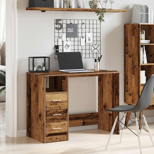 Bureau avec tiroirs 102x50x76 - avec,