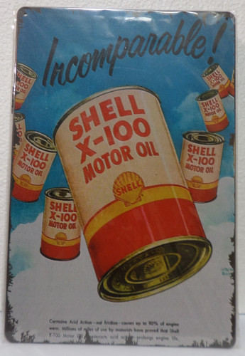 Plaque metal vintage 20x30 - metal,
