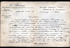 LOUROUX-BECONNAIS (49) GEOMETER "T. MARTINEAU" in 1913