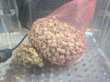 Aquarium LIVE bacteria Bio Ceramic Rings 1 pound - Fish sump Canister Filter 