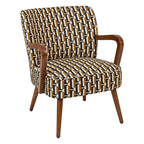 Fauteuil chiara marron style - fauteuil, marron,