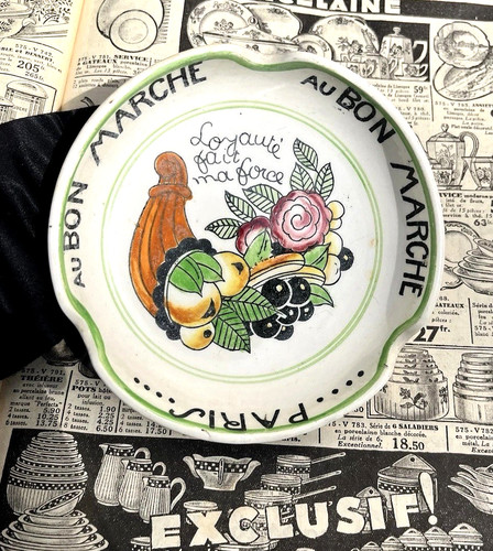 Ancien cendrier publicitaire - ancien,