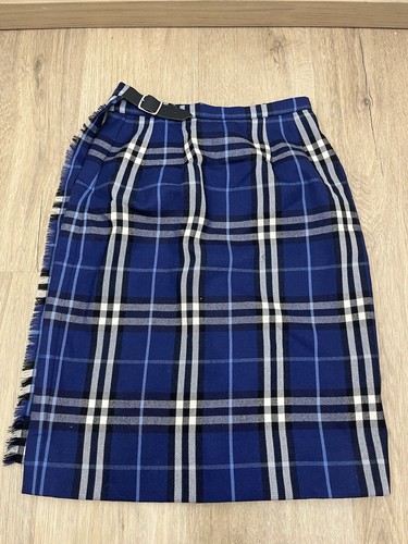 Jupe burberry bleu motif - burberry,