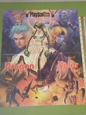 Dragon Valor by Namco Vintage Gaming JRPG Poster Ps1 Play Station 1 Authentic 