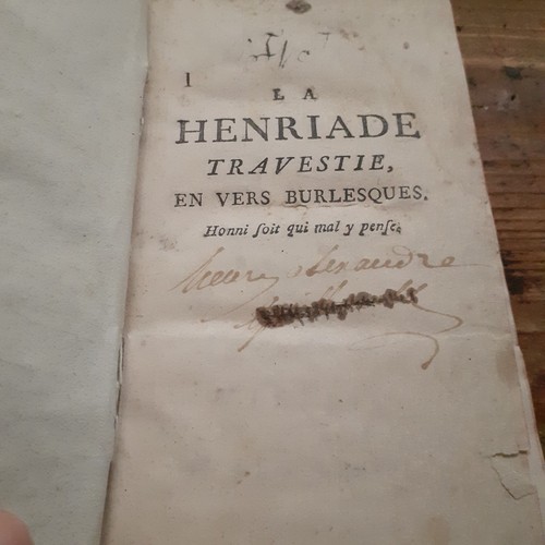 Henriade travestie fougeret - henriade,