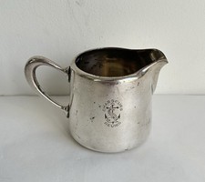 Antique Milk Jar Liner Loaders Together Silver Metal Christofle