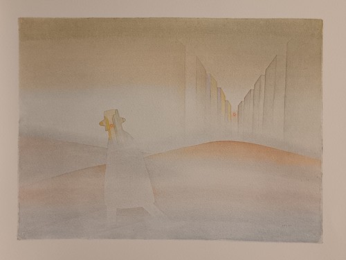 Reproduction une aquarelle - d'une,