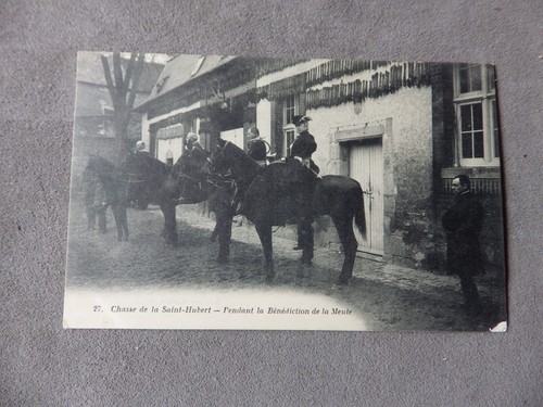 Cpa chasse courre en - cpa,
