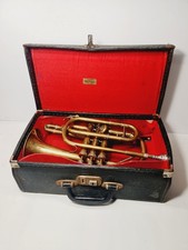 Vintage Weltklang Cornet with Accessories in Original Hard Case, Nozzle, Clip...