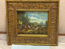 Huile sur bois ancienne