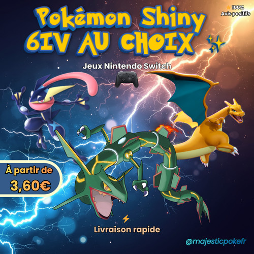 Pokémon shiny choix 6iv - pokémon,