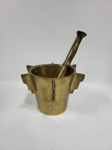 Mortier bronze avec - avec, pilon