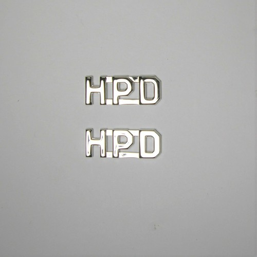 Hpd silver police collar - police,