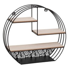 Étagère Murale 4 Niveaux "Palmer" 39cm Noir