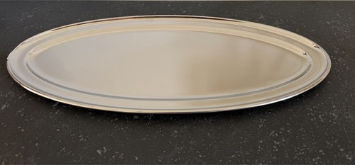 Plat long ovale inox 10 - plat,