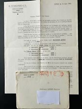 Standard Liege Official Letter 14/06/60 - Barcelona Friendly