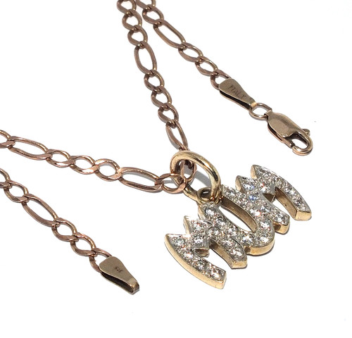 Pendentif mum en or - pendentif,